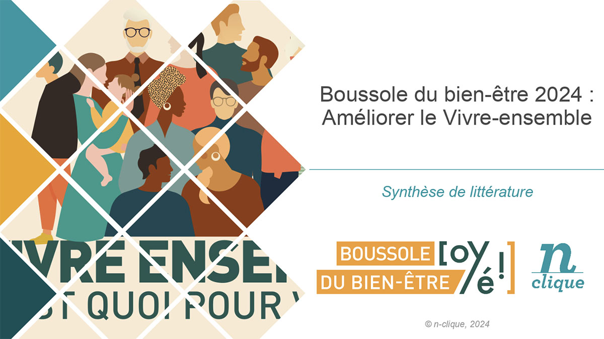 Synthèse de littérature sur le bien-être et le vivre-ensemble