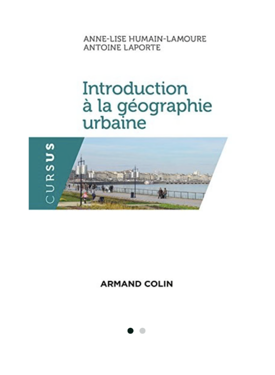 Couverture Revue Introduction à la géographie urbaine