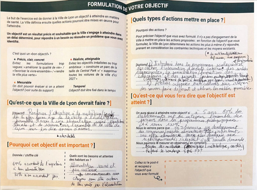 Illustration d'objectif : Renforcer l'éducation à la nutrition dès la crèche